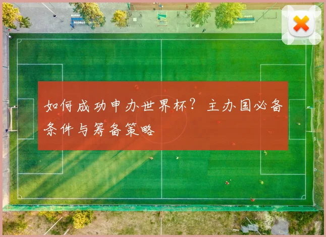 如何成功申办世界杯？主办国必备条件与筹备策略